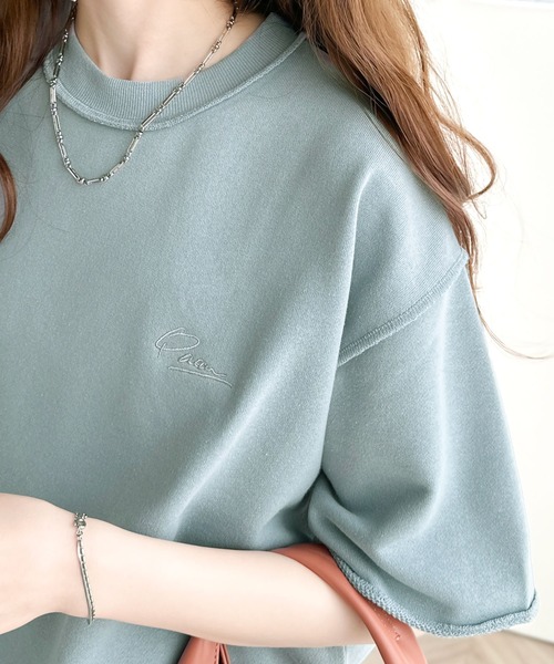 「classicalelf」 スウェットカットソー LARGE ピンク レディース_画像8