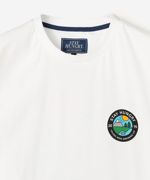 「Bshop」 「STAY HUNGRY」半袖Tシャツ L ホワイト メンズ_画像5