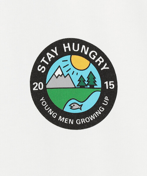 「Bshop」 「STAY HUNGRY」半袖Tシャツ L ホワイト メンズ_画像8