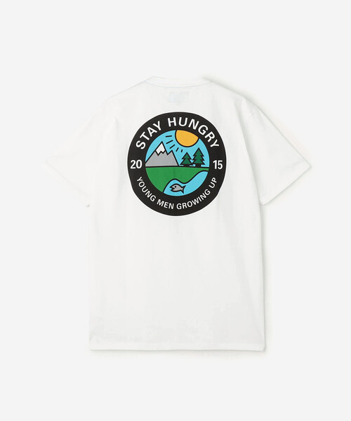 「Bshop」 「STAY HUNGRY」半袖Tシャツ L ホワイト メンズ_画像9