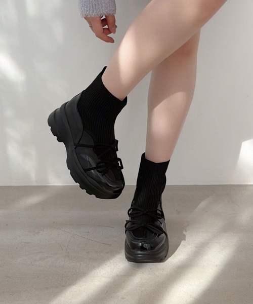 ORiental TRaffic（オリエンタルトラフィック） ブーツ 厚底 ダブル