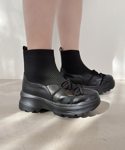 ORiental TRaffic（オリエンタルトラフィック） ブーツ 厚底 ダブル