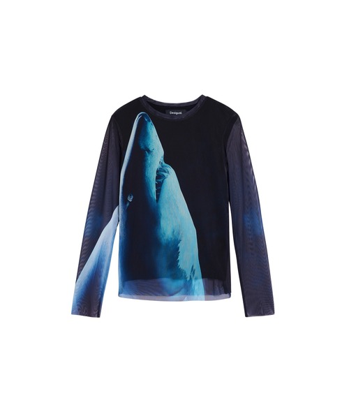 Desigualカットソー Desigual（デシグアル） tシャツ 「Desigual×BOTTER」オーシャン
