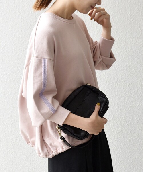 SHIPS any トレーナー スウェット any:「洗濯機可能」裏毛 バイカラー