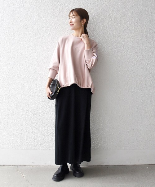 SHIPS any トレーナー スウェット any:「洗濯機可能」裏毛 バイカラー