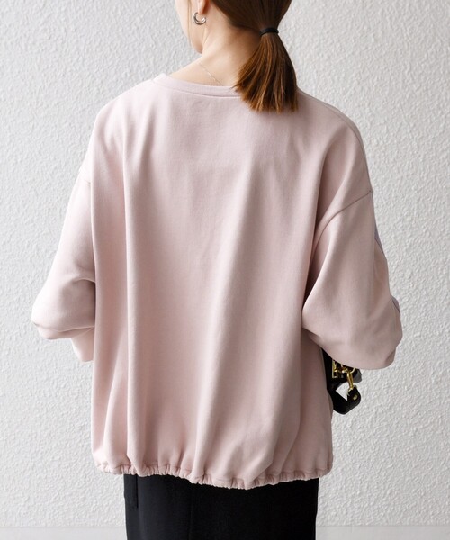 SHIPS any トレーナー スウェット any:「洗濯機可能」裏毛 バイカラー