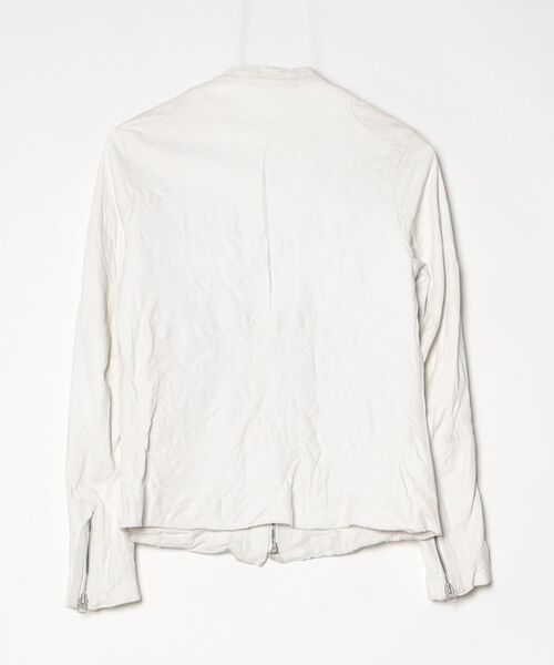 「sisii」 レザーブルゾン - ホワイト レディース_画像2