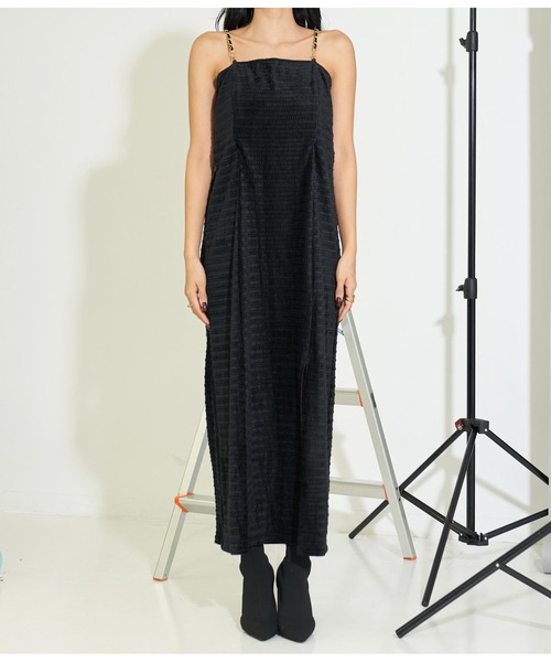 「LATINA」 キャミソールワンピース L ブラック レディース_画像5