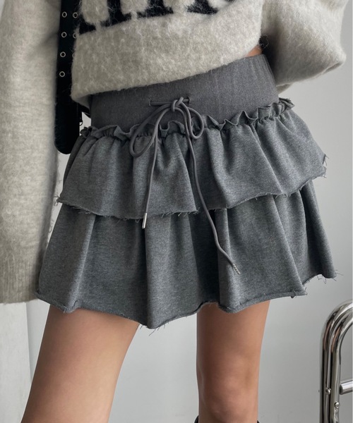 SHAGGIE（シャギー） フリルスカート FREE グレー レディース