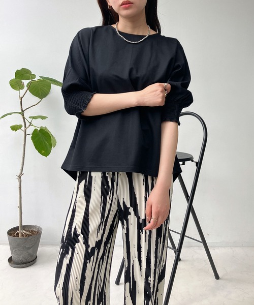 AS KNOW AS（アズノゥアズ） 「AS KNOW AS plus」 7分袖カットソー