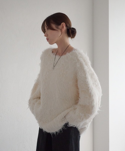 raffime（ラフィミー） ニット セーター 前後2WAYフロントリボン