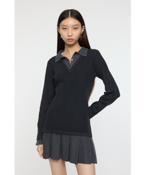 MOUSSY(マウジー) ワンピース LAYERED KNIT ミニドレス : ZOZOTOWN MOUSSY(マウジー) ワンピース LAYERED KNIT ミニドレス : ZOZOTOWN