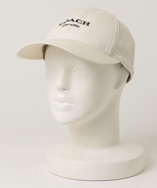 コーチ☆新品☆シグネチャー ベースボール キャップ/帽子 ホワイト ベージュ系 COACH（コーチ） キャップ - ベージュ レディース : ZOZOTOWN Yahoo!店