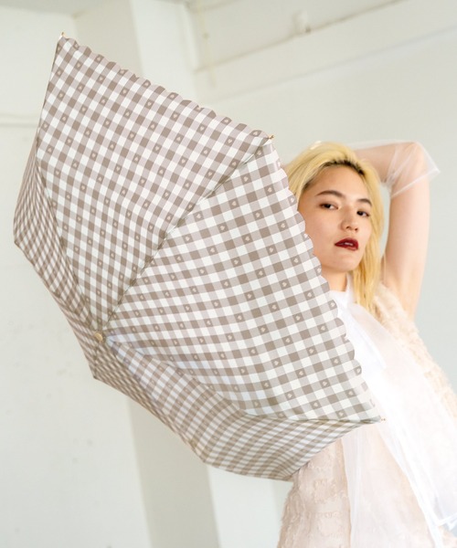 折りたたみ傘 ギンガムハート ミニ 雨傘 折りたたみ Ｗpc. レディース | Wpc. | 07