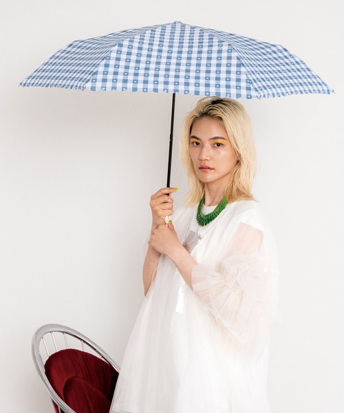 折りたたみ傘 ギンガムハート ミニ 雨傘 折りたたみ Ｗpc. レディース | Wpc. | 11