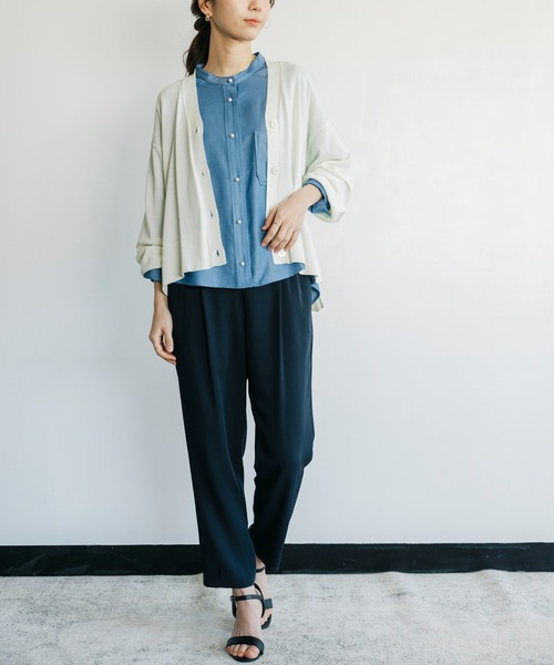 「ANNA LUNA」 ニットカーディガン MEDIUM グリーン レディース_画像2