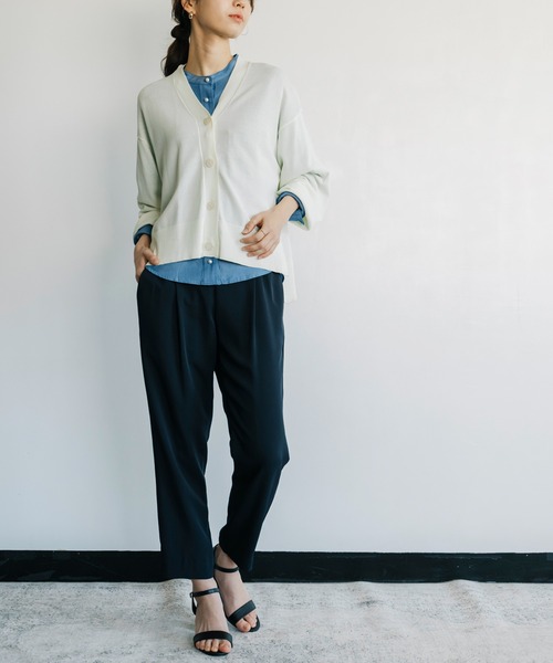 「ANNA LUNA」 ニットカーディガン MEDIUM グリーン レディース_画像8