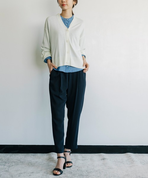 「ANNA LUNA」 ニットカーディガン MEDIUM グリーン レディース_画像9