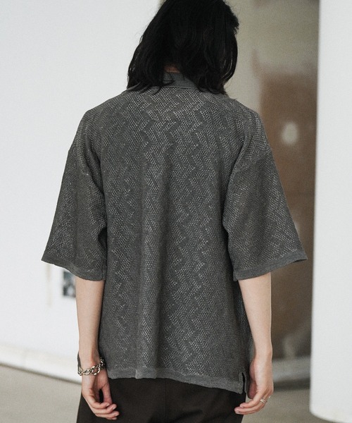 LIDNM ダークグレー カーディガン M WYM LIDNM 「WYM LIDNM」 ニットカーディガン M グレー メンズ