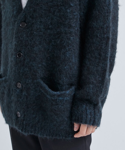 「NEONSIGN」 ニットカーディガン 46 パープル メンズ_画像7