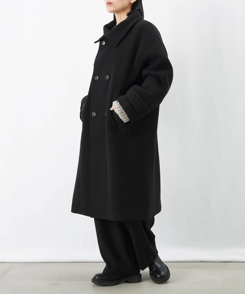 ella コート　黒 LADY LUCK LUCA（レディラックルカ） ステンカラーコート コート LC