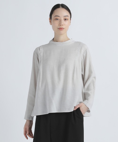 「Plantation」 長袖ブラウス M size レッド レディース_画像3