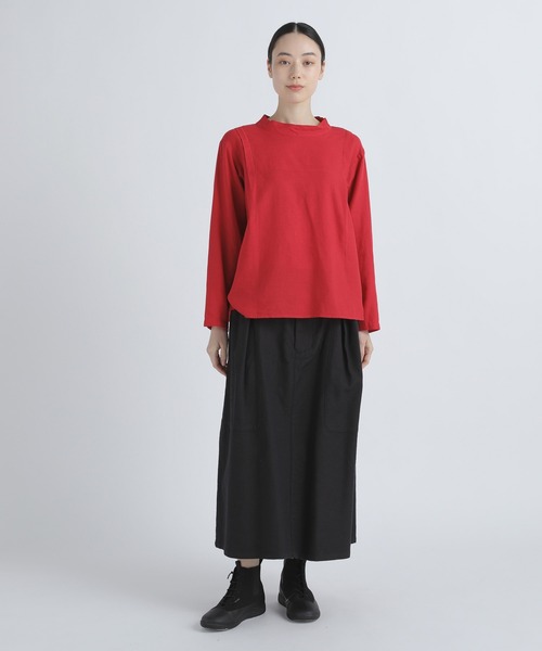 Plantation（プランテーション） 長袖ブラウス M size レッド