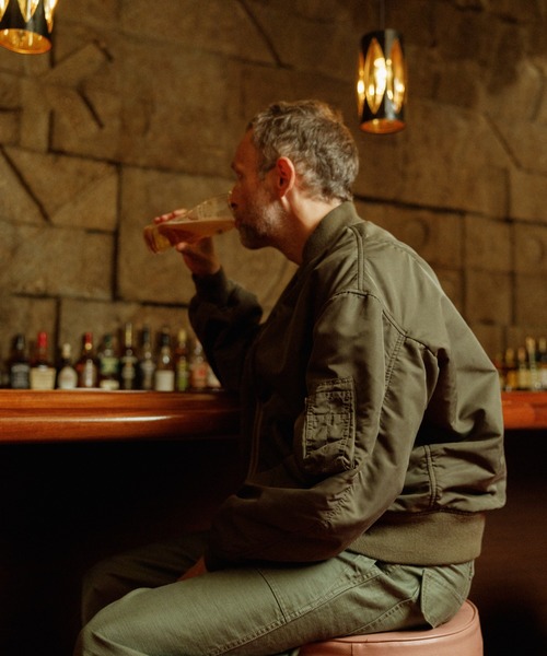 「WILD LIFE TAILOR Adam et Rope'」 ブルゾン M カーキ メンズ_画像5