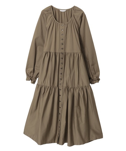 美品ピンクハウス　ノースリーブ3段ティアードワンピース PINK HOUSE（ピンクハウス） ワンピース ティアードミディワンピース