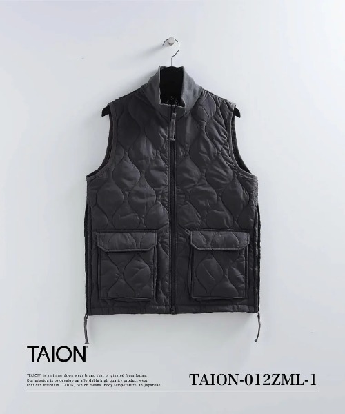 TAION（タイオン） ダウンジャケット ダウン 「TAION」ミリタリー リブ