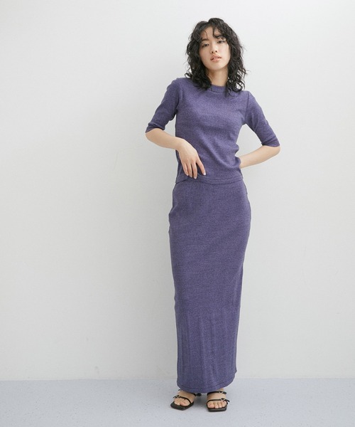 「MILLER」 タイトスカート FREE パープル系その他 レディース_画像6