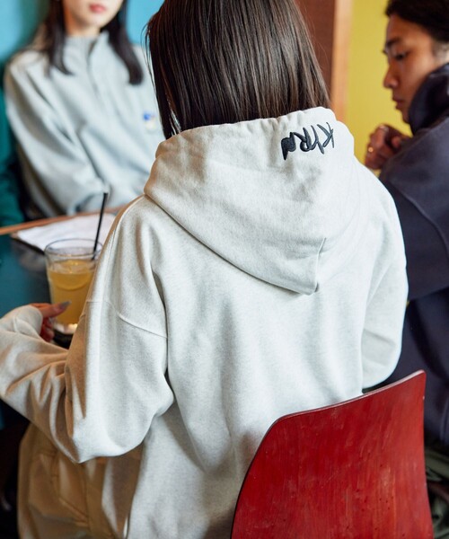 「kaoyorinakami」 プルオーバーパーカー LARGE チャコールグレー メンズ_画像5