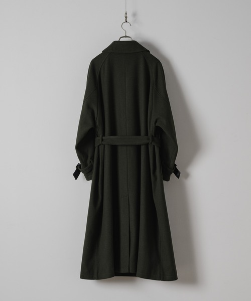 Casper John」 ステンカラーコート SMALL ブラック メンズ CASPER JOHN
