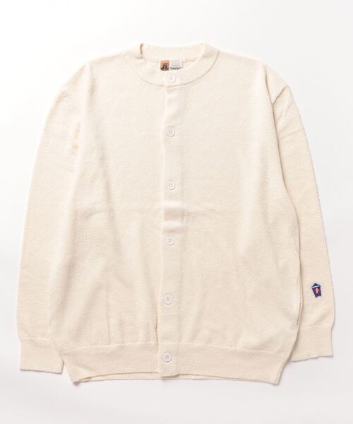 「TOWNCRAFT」 ニットカーディガン「URBAN RESEARCHコラボ」 MEDIUM オフホワイト メンズ_画像2