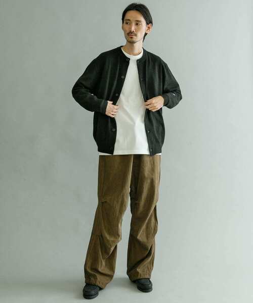 「TOWNCRAFT」 ニットカーディガン「URBAN RESEARCHコラボ」 MEDIUM オフホワイト メンズ_画像8