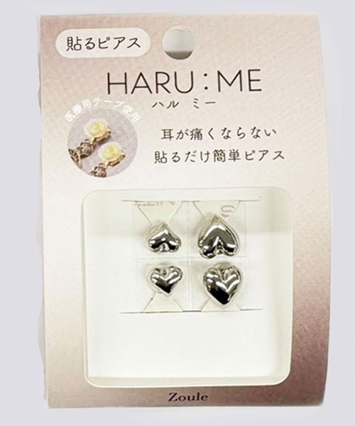 パールロゴピアス セット Zoule（ゾーラ） イヤリング ゾーラ：HARU:ME シリーズ Haru−8 ハート