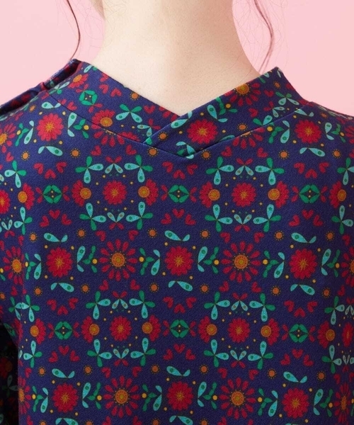 Jocomomola（ホコモモラ） 長袖ワンピース 40 ネイビー レディース