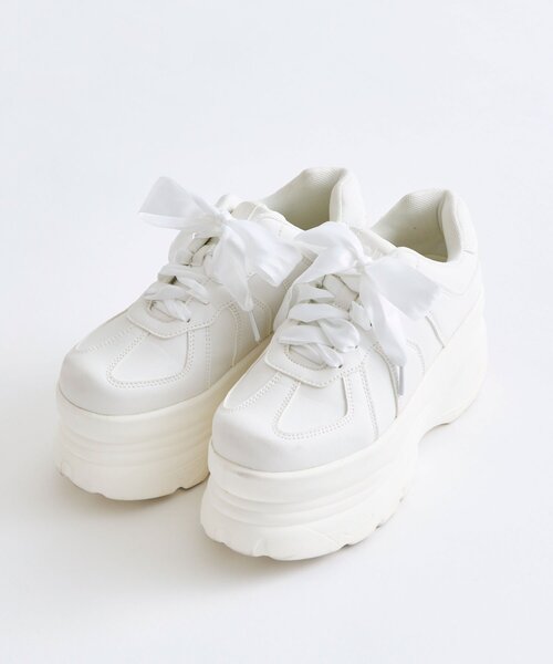 「OLIVE des OLIVE」 ローカットスニーカー MEDIUM オフホワイト レディース_画像6