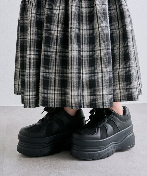 「OLIVE des OLIVE」 ローカットスニーカー MEDIUM オフホワイト レディース_画像9