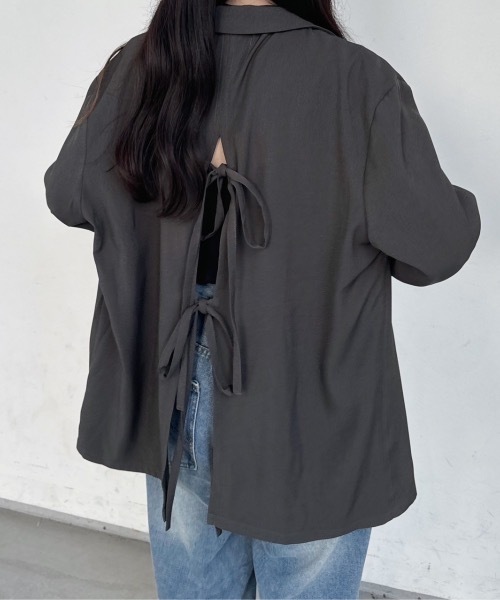 「nemne store」 テーラードジャケット MEDIUM グレー レディース_画像4