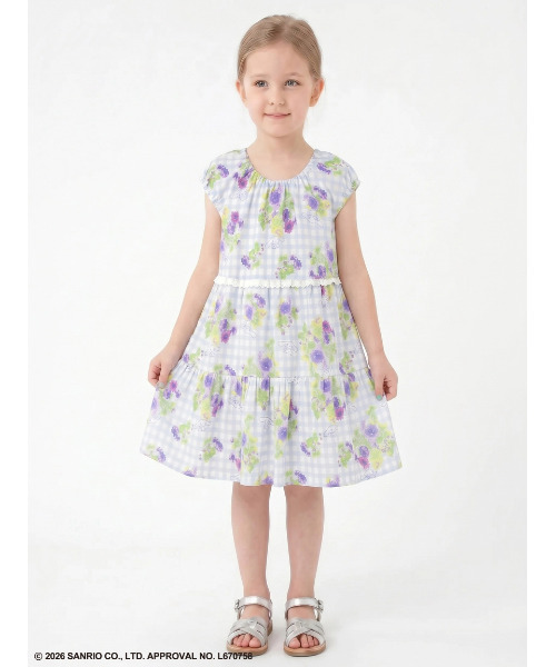 ワンピース 「ハッカキッズ×サンリオキャラクターズ」オリジナルプリントワンピース キッズ 子供服 女の子の画像