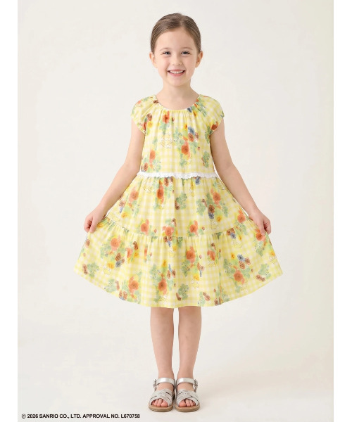 ワンピース 「ハッカキッズ×サンリオキャラクターズ」オリジナルプリントワンピース キッズ 子供服 女の子の画像