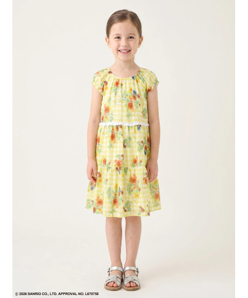 ワンピース 「ハッカキッズ×サンリオキャラクターズ」オリジナルプリントワンピース キッズ 子供服 女の子の画像