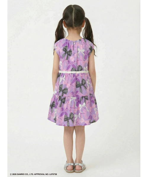 ワンピース 「ハッカキッズ×サンリオキャラクターズ」オリジナルプリントワンピース キッズ 子供服 女の子の画像