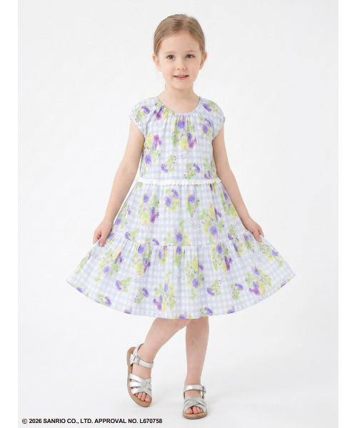 ワンピース 「ハッカキッズ×サンリオキャラクターズ」オリジナルプリントワンピース キッズ 子供服 女の子の画像