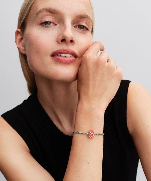 PANDORA シルバーチャーム付きブレスレット チャームパンドラ箱付特典あり PANDORA（パンドラ） チャーム FREE シルバー レディース : ZOZOTOWN