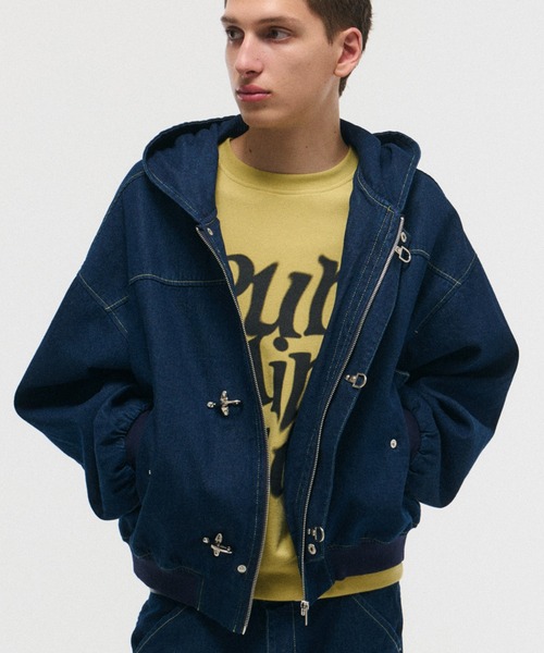 デニムジャケット gジャン FIREMAN HOOK DENIM HOODIE / ファイヤー