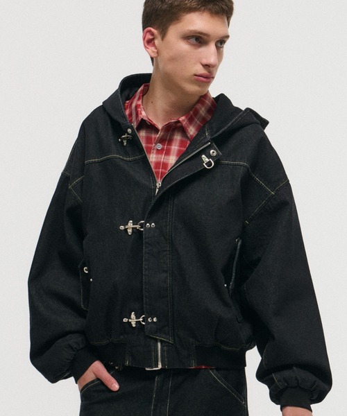 デニムジャケット gジャン FIREMAN HOOK DENIM HOODIE / ファイヤー