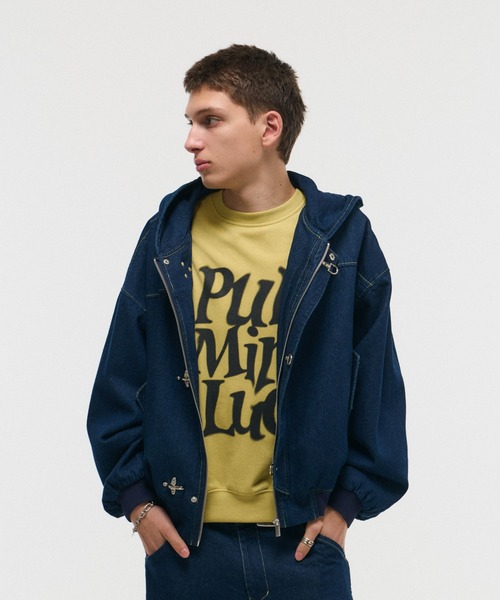 デニムジャケット gジャン FIREMAN HOOK DENIM HOODIE / ファイヤー