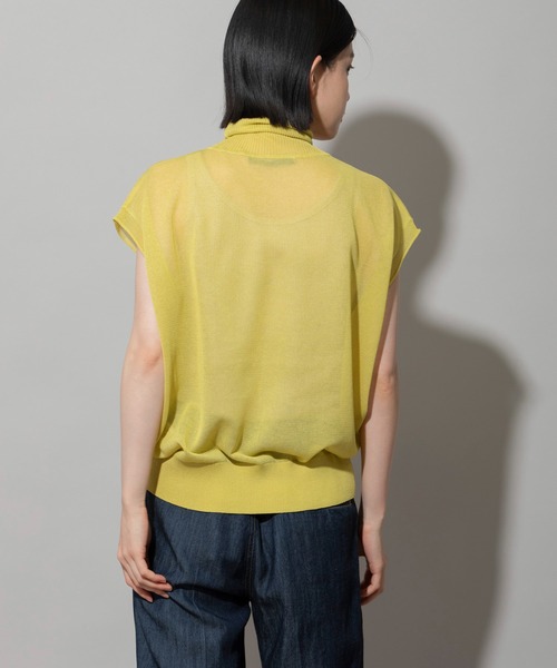 「Munich」 ノースリーブニット FREE ブラウン レディース_画像6